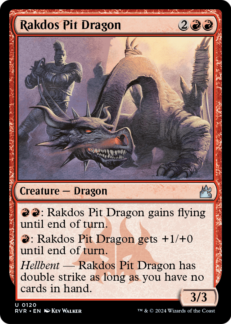 Rakdos Pit Dragon [Ravnica Remastered] Foil