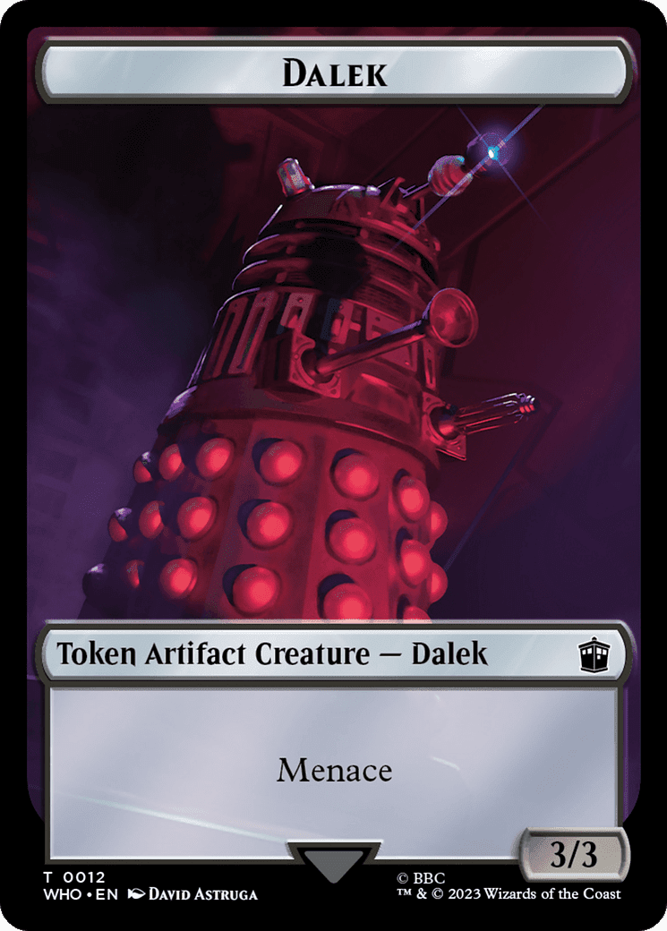 Dalek // Cyberman Double-Sided Token [Doctor Who Tokens] Foil