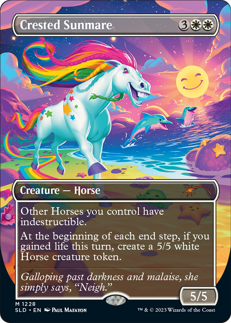 Crested Sunmare (Borderless) [Secret Lair Drop Series] Foil