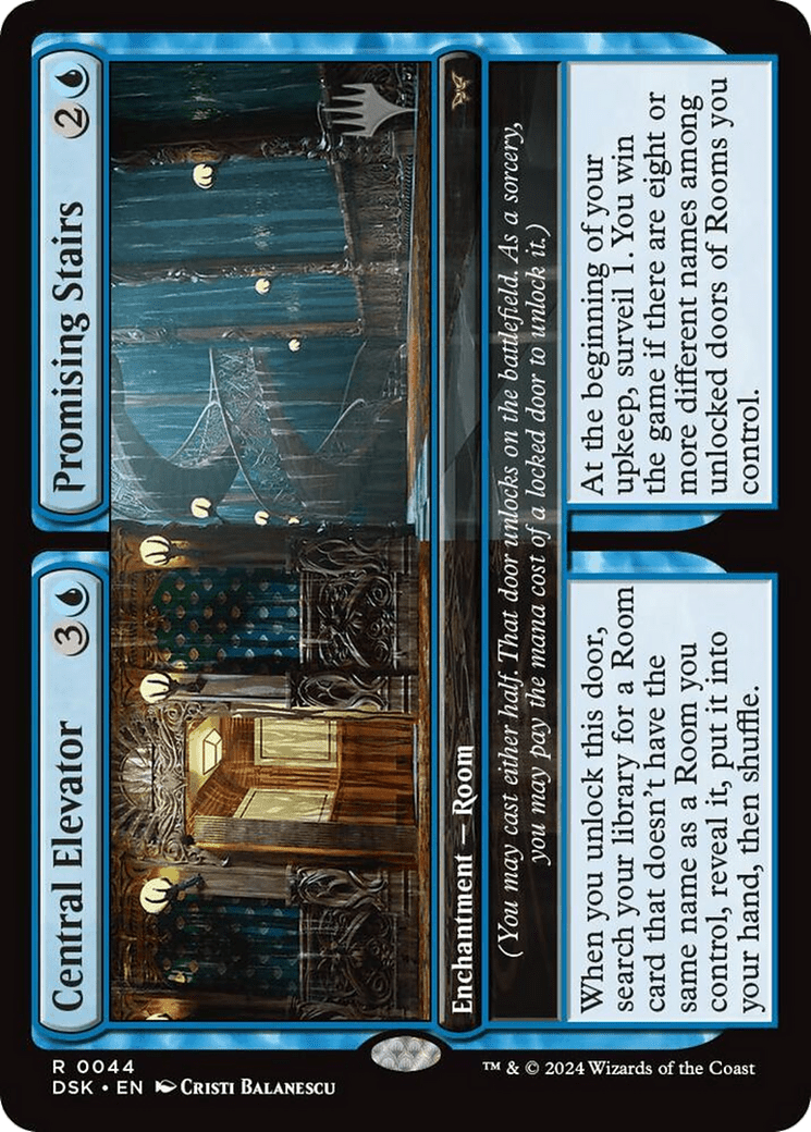 Central Elevator // Promising Stairs [Duskmourn: House of Horror Promos]