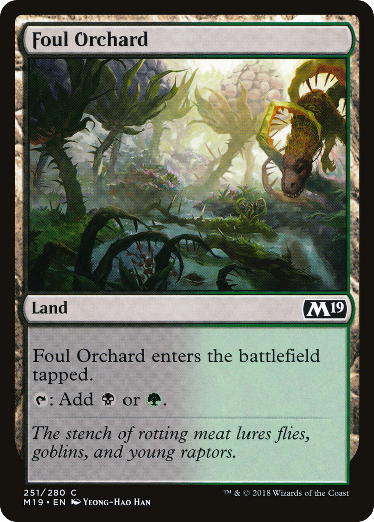 Foul Orchard [Core Set 2019] Foil