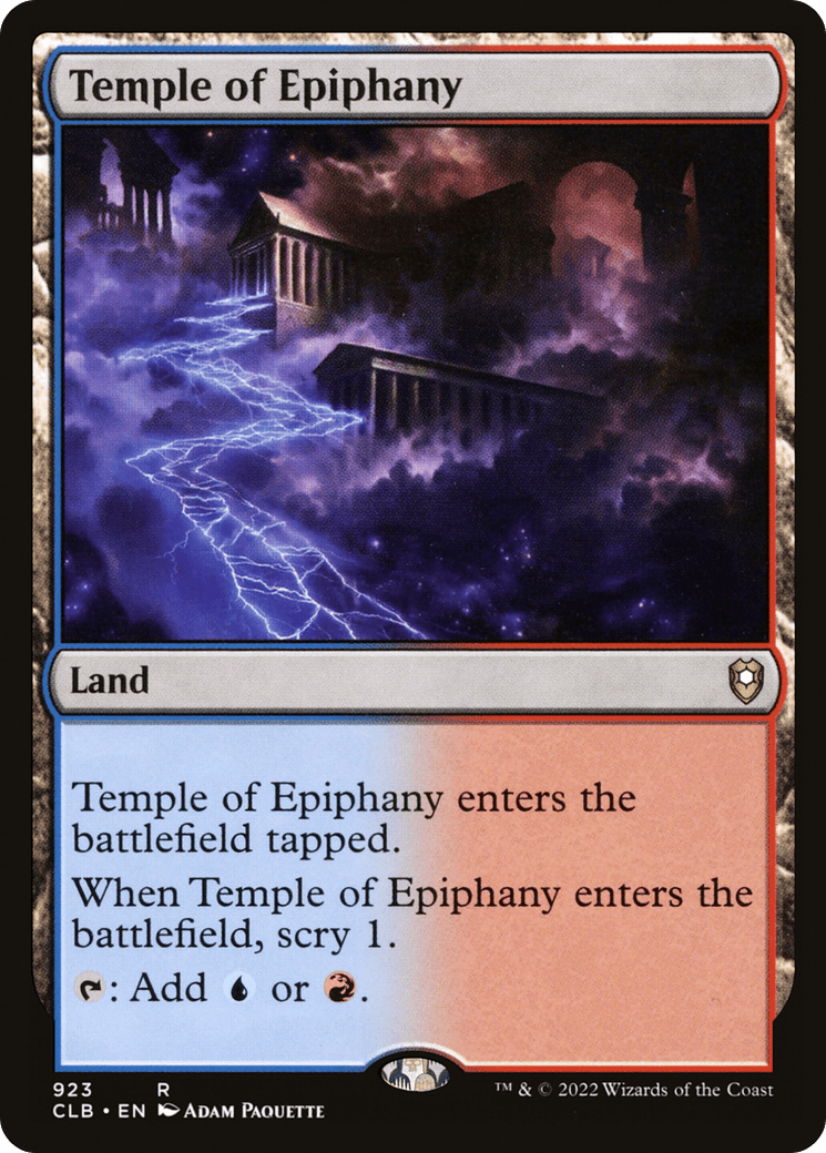 Temple of Epiphany [Commander Legends: Battle for Baldur's Gate]