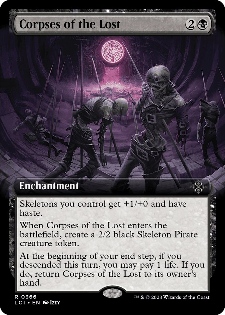 Corpses of the Lost (Extended Art) [The Lost Caverns of Ixalan] Foil