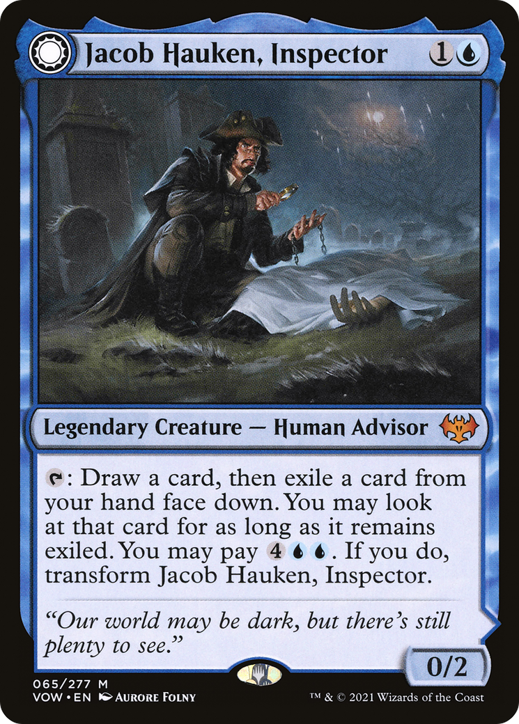 Jacob Hauken, Inspector // Hauken's Insight (VOW-065) - Innistrad: Crimson Vow: (Double Faced Transform)