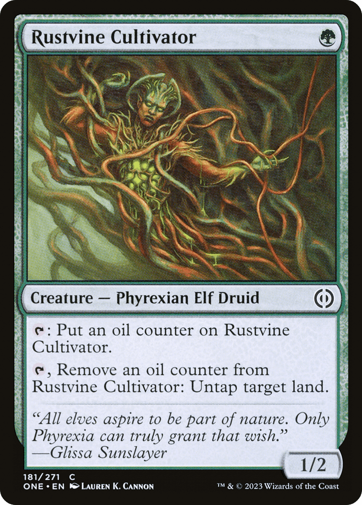 Rustvine Cultivator [Phyrexia: All Will Be One] Foil