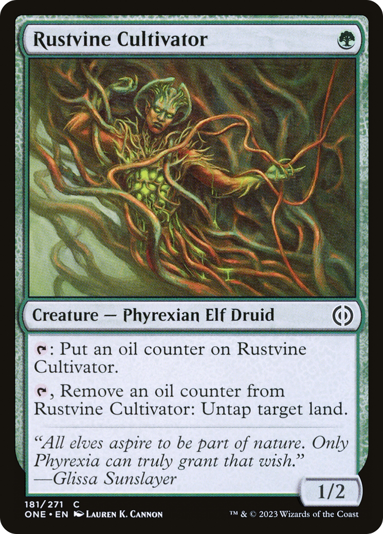 Rustvine Cultivator [Phyrexia: All Will Be One] Foil