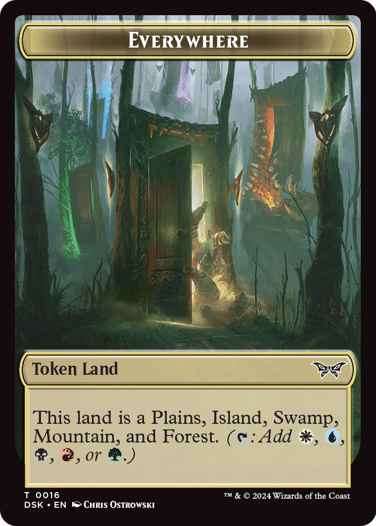 Everywhere (TDSK-016) - Duskmourn: House of Horror Tokens Foil