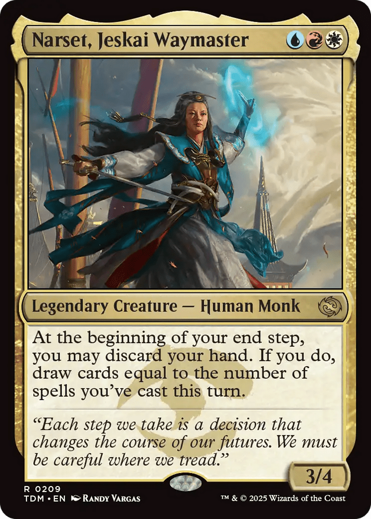 Narset, Jeskai Waymaster (209) [Tarkir: Dragonstorm]  Foil