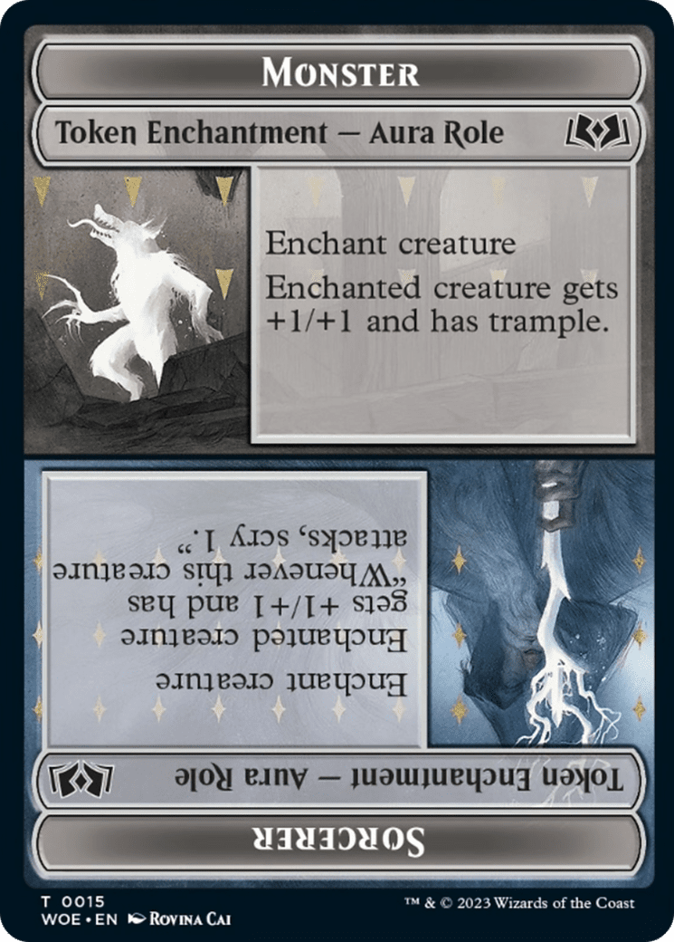 Monster // Sorcerer (TWOE-015) - Wilds of Eldraine Tokens Foil