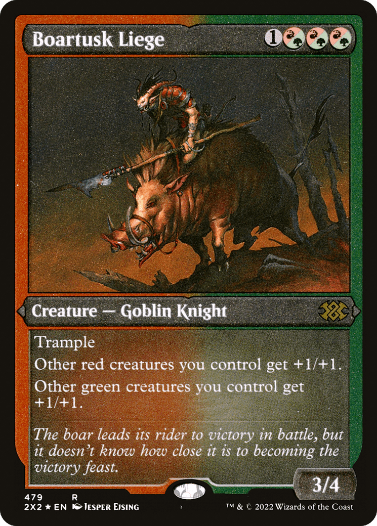 Boartusk Liege (Foil Etched) |  Foil (479) [Double Masters 2022]