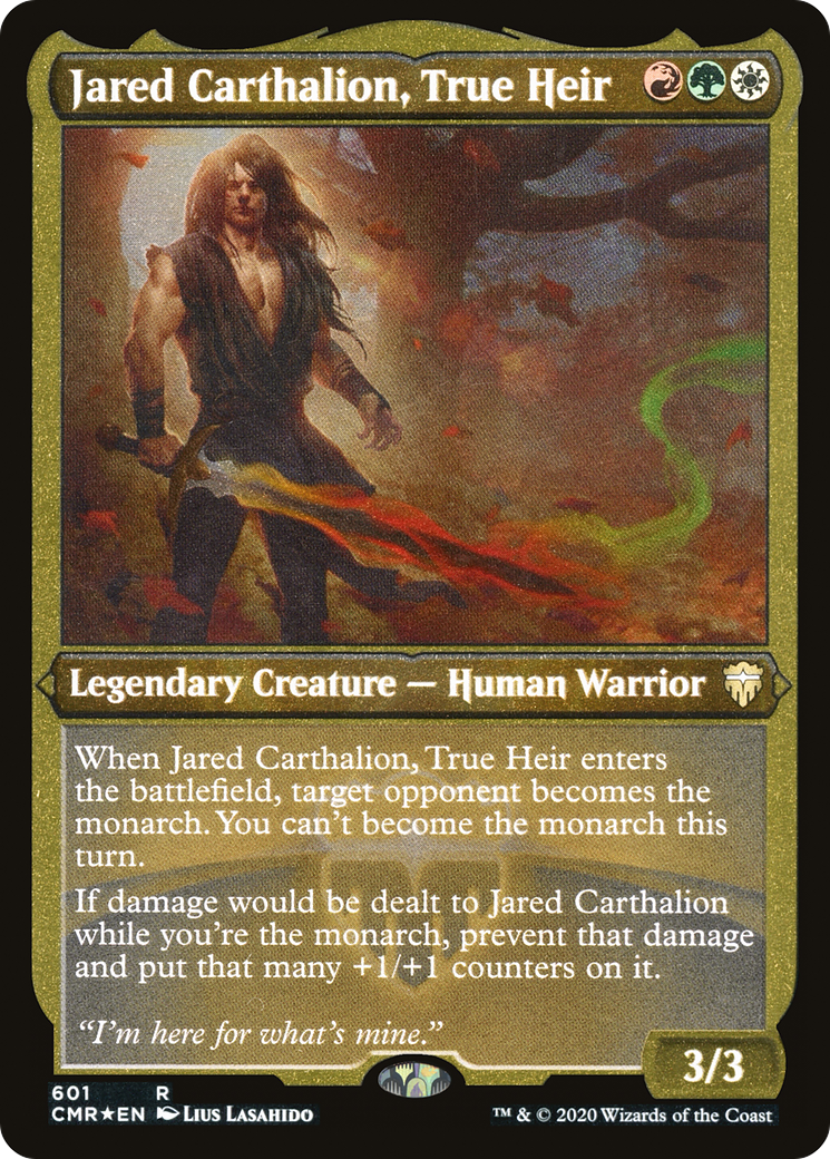 Jared Carthalion, True Heir (601) [Commander Legends]  Foil