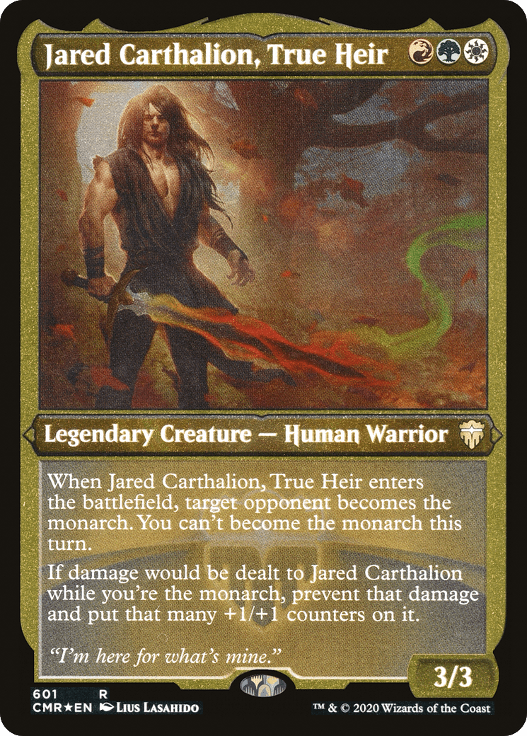 Jared Carthalion, True Heir (601) [Commander Legends]  Foil