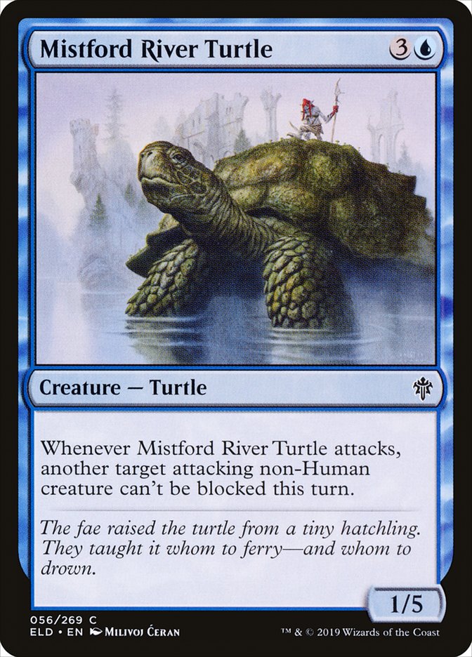 Mistford River Turtle 56/269 (Throne of Eldraine)  - Foil