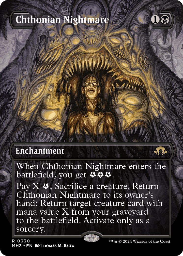Chthonian Nightmare (Borderless) [Modern Horizons 3] Foil