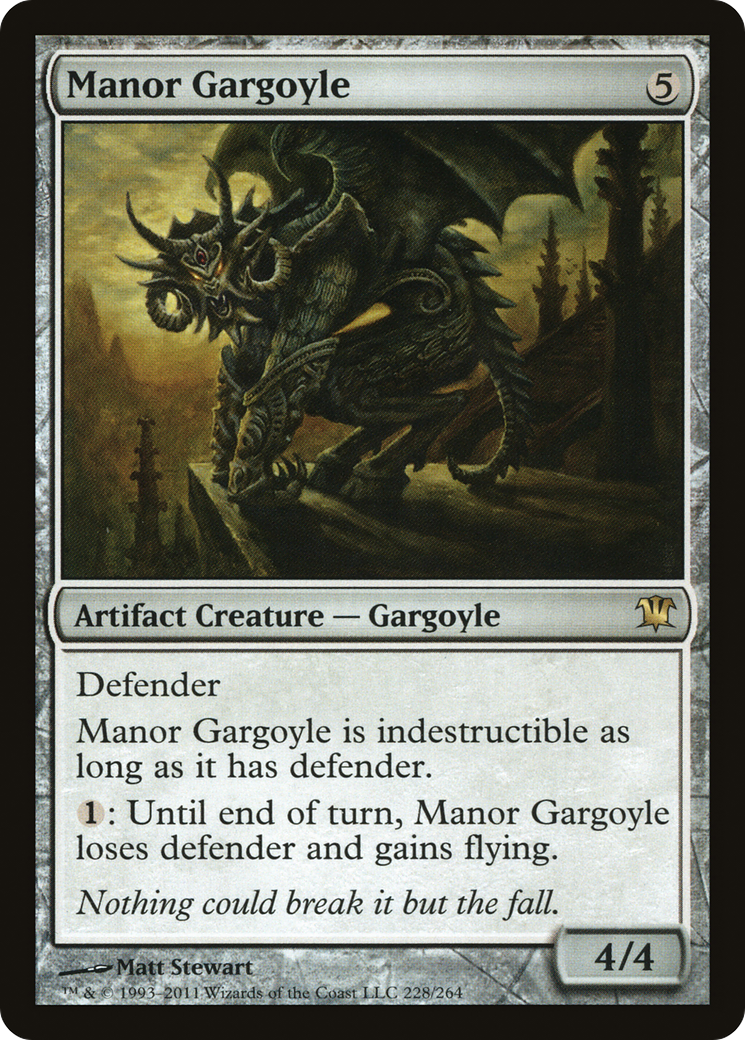 Manor Gargoyle [Innistrad] Foil