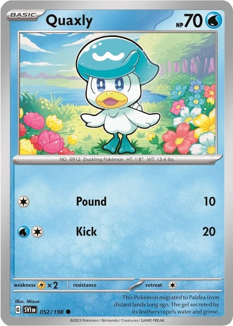 Quaxly (Mirage Holo) 052/198 - Miscellaneous Cards & Products Holofoil