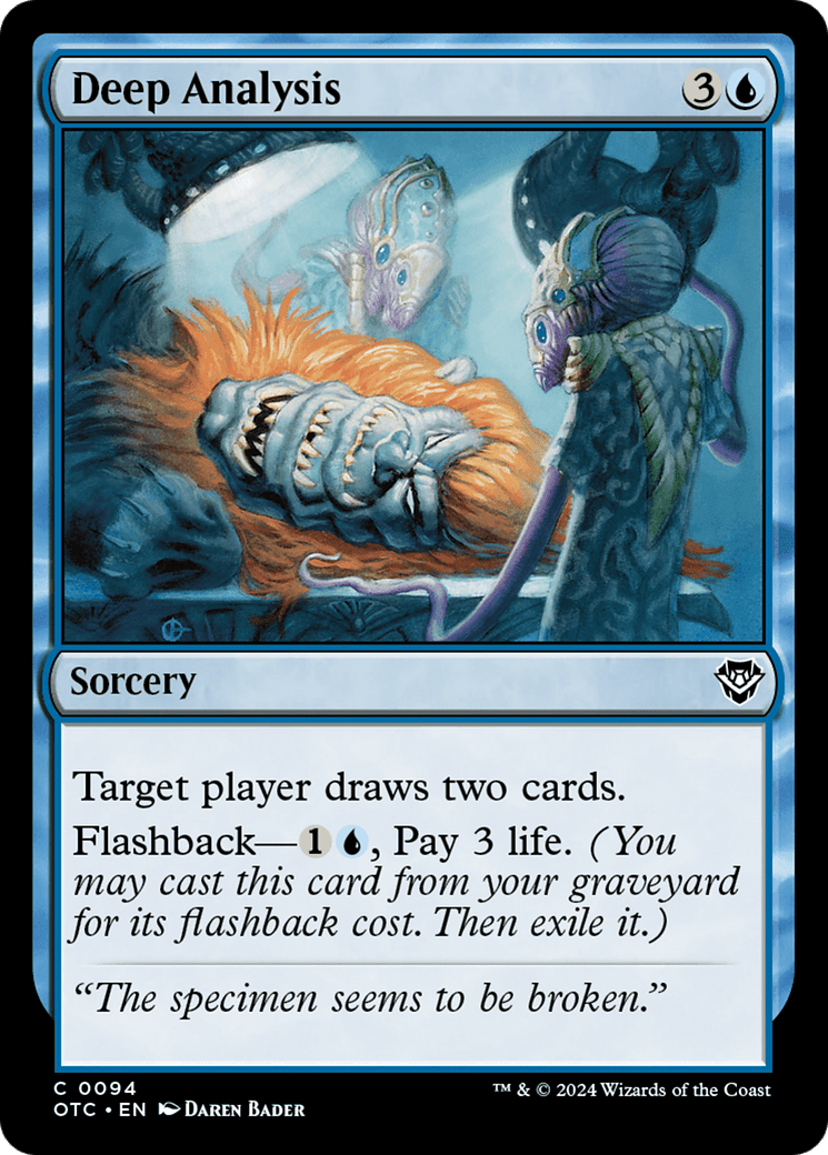 Deep Analysis [Outlaws of Thunder Junction Commander]