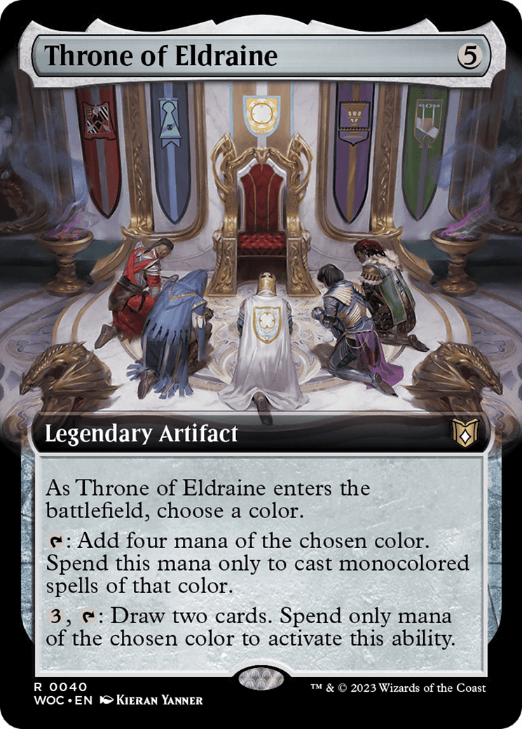 Throne of Eldraine (Extended Art) [Wilds of Eldraine Commander] Foil
