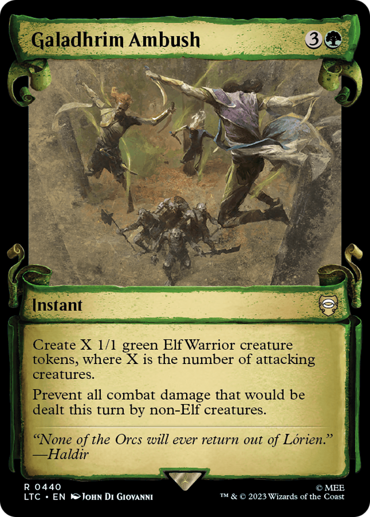 Galadhrim Ambush [The Lord of the Rings: Tales of Middle-Earth Commander Showcase Scrolls] Foil