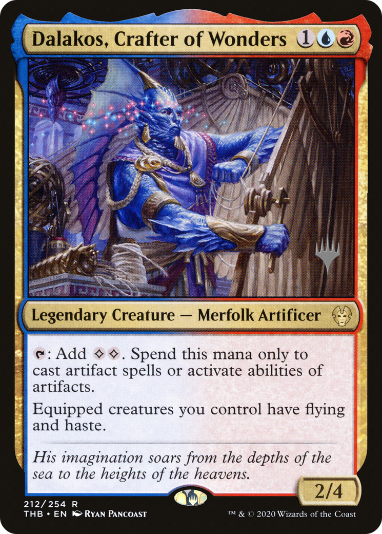 Dalakos, Crafter of Wonders (Promo Pack) [Theros Beyond Death Promos] Foil