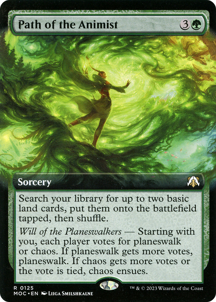 Path of the Animist (Extended Art) [March of the Machine Commander] Foil