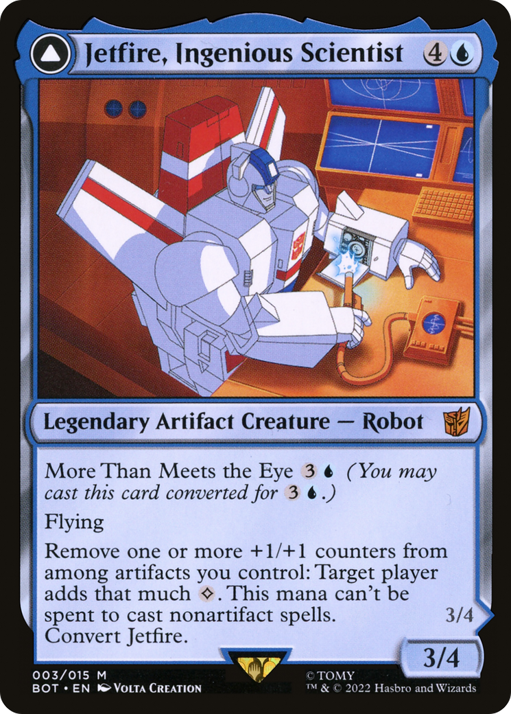 Jetfire, Ingenious Scientist // Jetfire, Air Guardian [Transformers] Foil