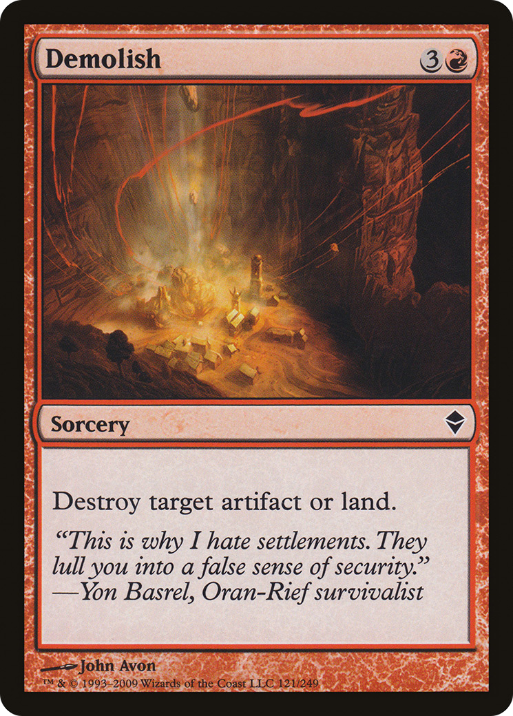 Demolish [Zendikar] Foil