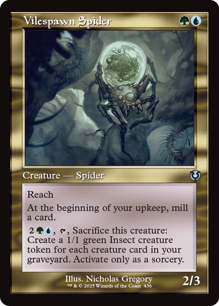 Vilespawn Spider (Retro Frame) (-436) [Innistrad Remastered]  Foil