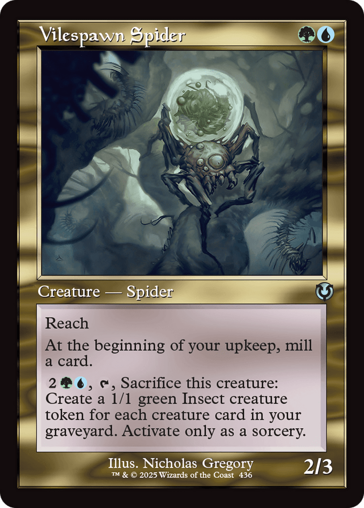 Vilespawn Spider (Retro Frame) (-436) [Innistrad Remastered]  Foil