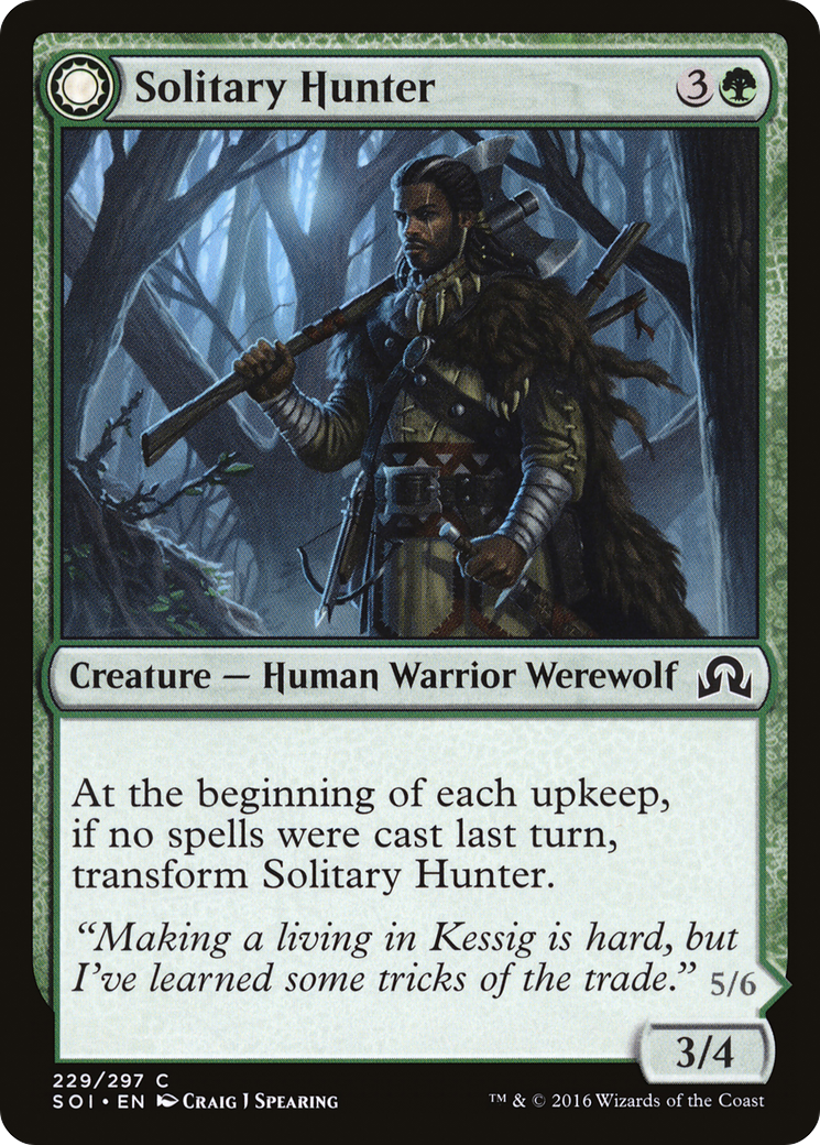 Solitary Hunter // One of the Pack [Shadows over Innistrad] Foil