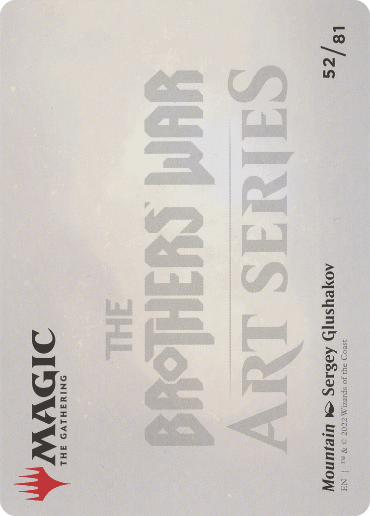 Mountain // Mountain (ABRO-052) - The Brothers' War Art Series (Borderless)