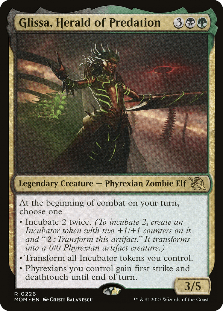 Glissa, Herald of Predation [March of the Machine] Foil