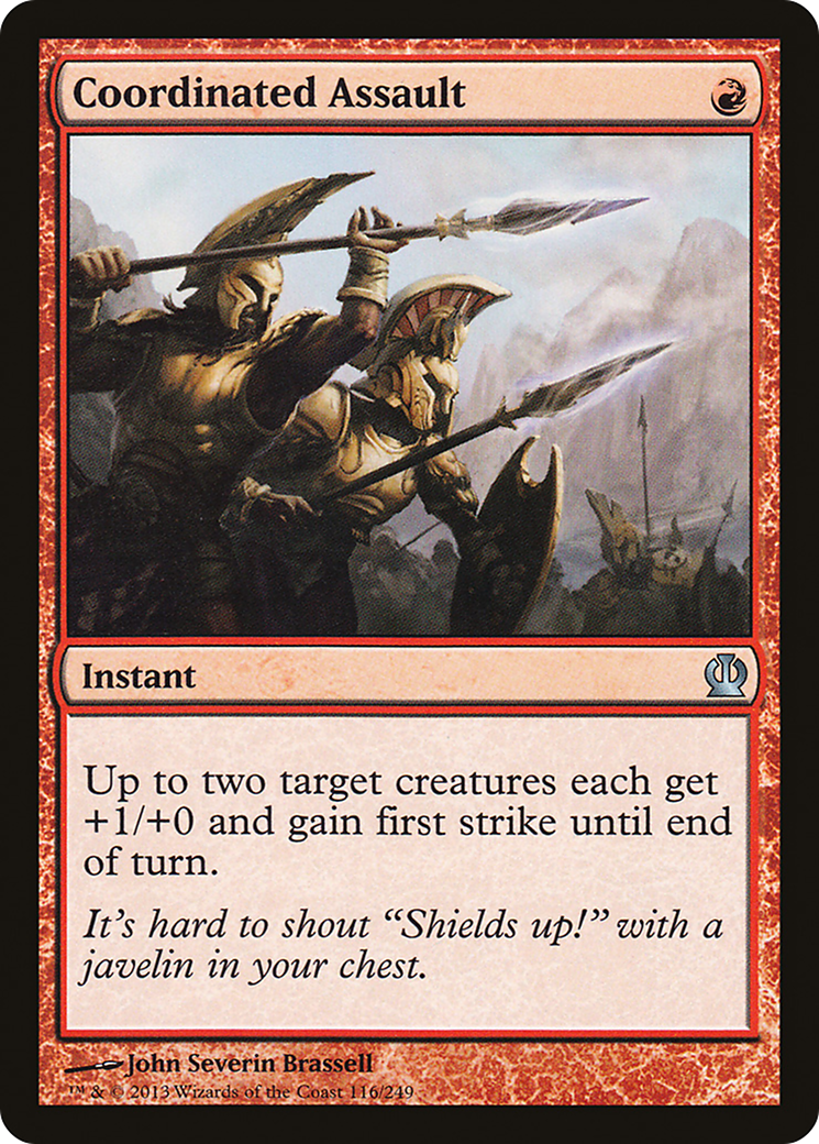 Coordinated Assault [Theros] Foil