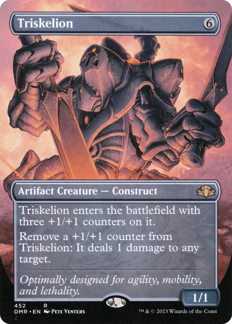 Triskelion (Borderless Alternate Art) [Dominaria Remastered] Foil