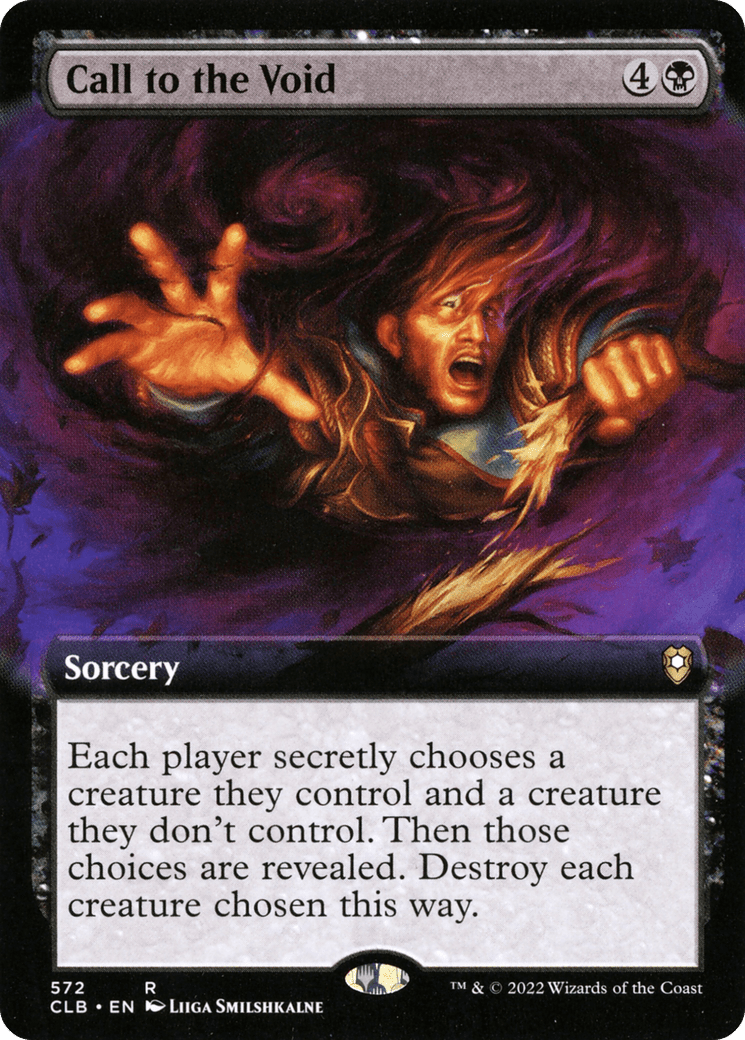 Call to the Void (Extended Art) [Commander Legends: Battle for Baldur's Gate] Foil