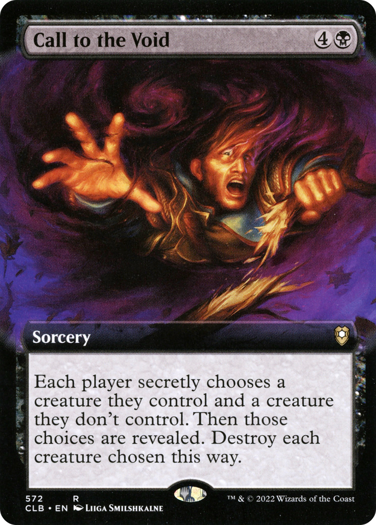 Call to the Void (Extended Art) [Commander Legends: Battle for Baldur's Gate] Foil