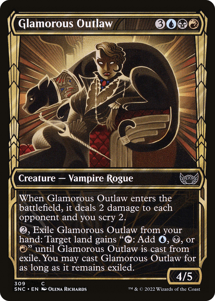 Glamorous Outlaw (Showcase Golden Age) [Streets of New Capenna] Foil