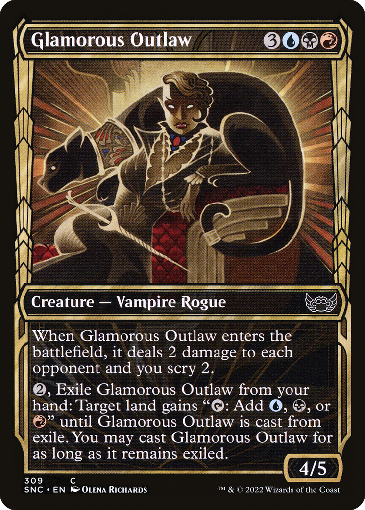 Glamorous Outlaw (Showcase Golden Age) [Streets of New Capenna] Foil