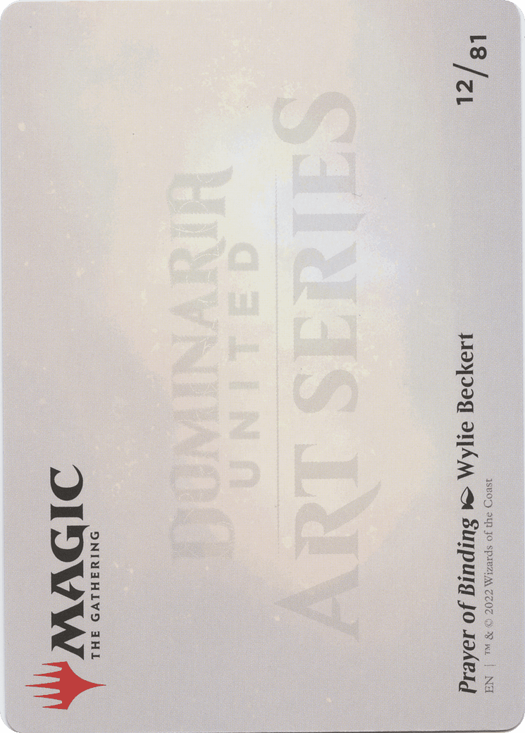 Prayer of Binding // Prayer of Binding (ADMU-012) - Dominaria United Art Series (Borderless) Foil