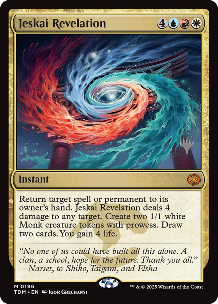 Jeskai Revelation (196) [Promo Pack: Tarkir: Dragonstorm]
