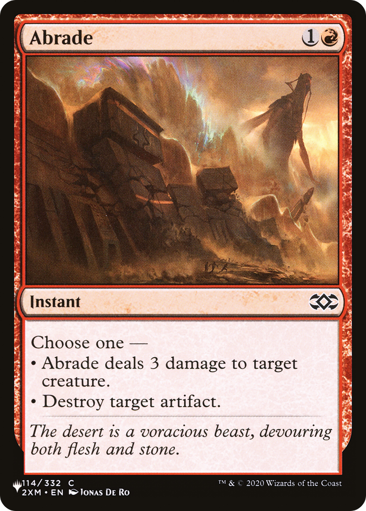 Abrade |  (2XM-114) [The List]