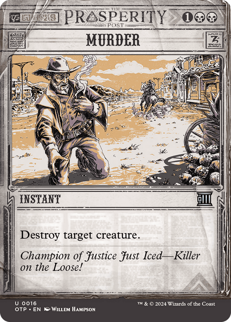 Murder [Outlaws of Thunder Junction: Breaking News] Foil
