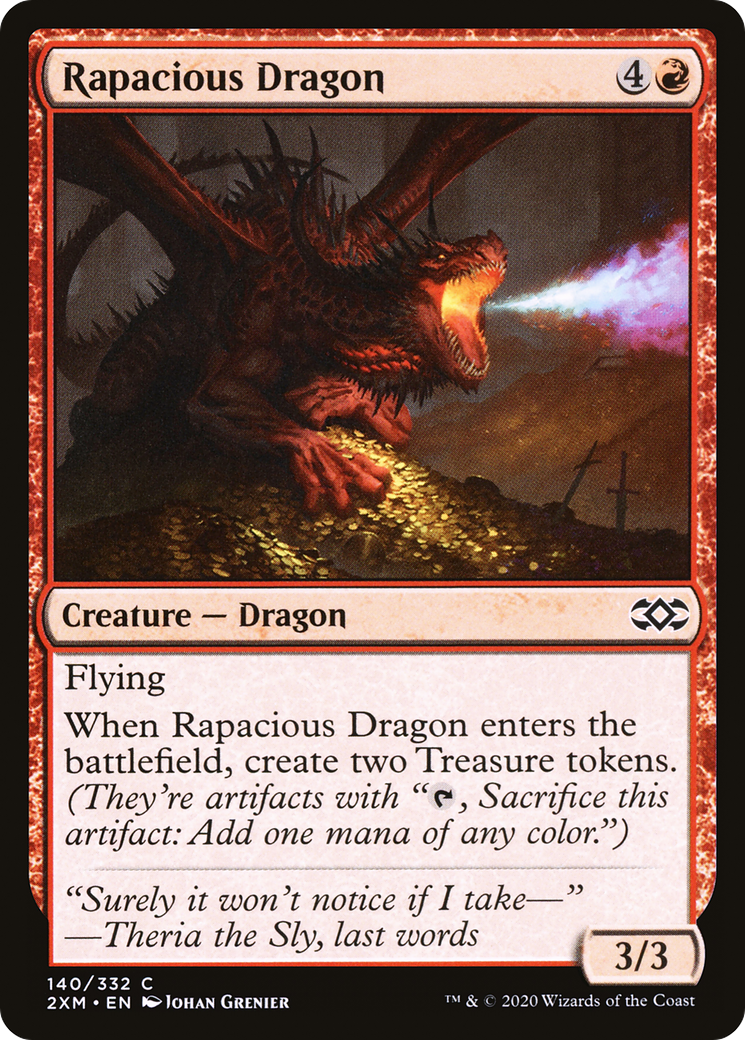 Rapacious Dragon [Double Masters] Foil