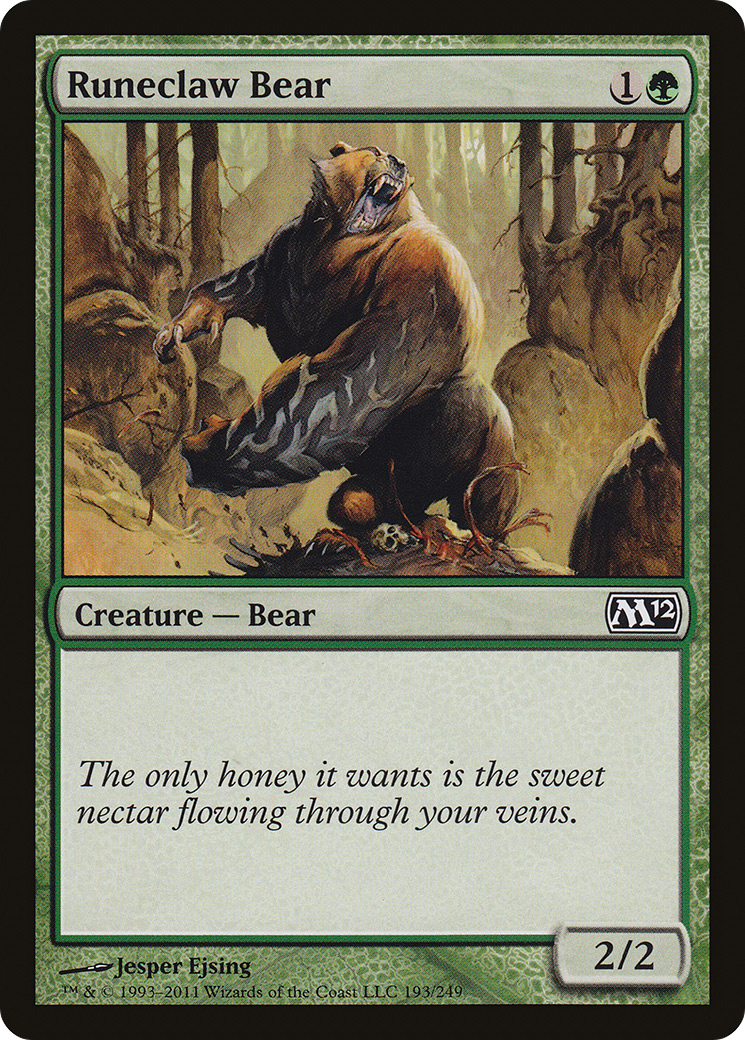 Runeclaw Bear [Magic 2012] Foil