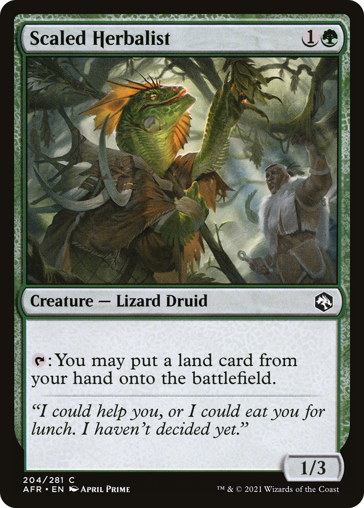 Scaled Herbalist [Dungeons & Dragons: Adventures in the Forgotten Realms] Foil