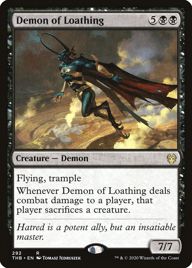 Demon of Loathing 292/254 (Theros Beyond Death) 