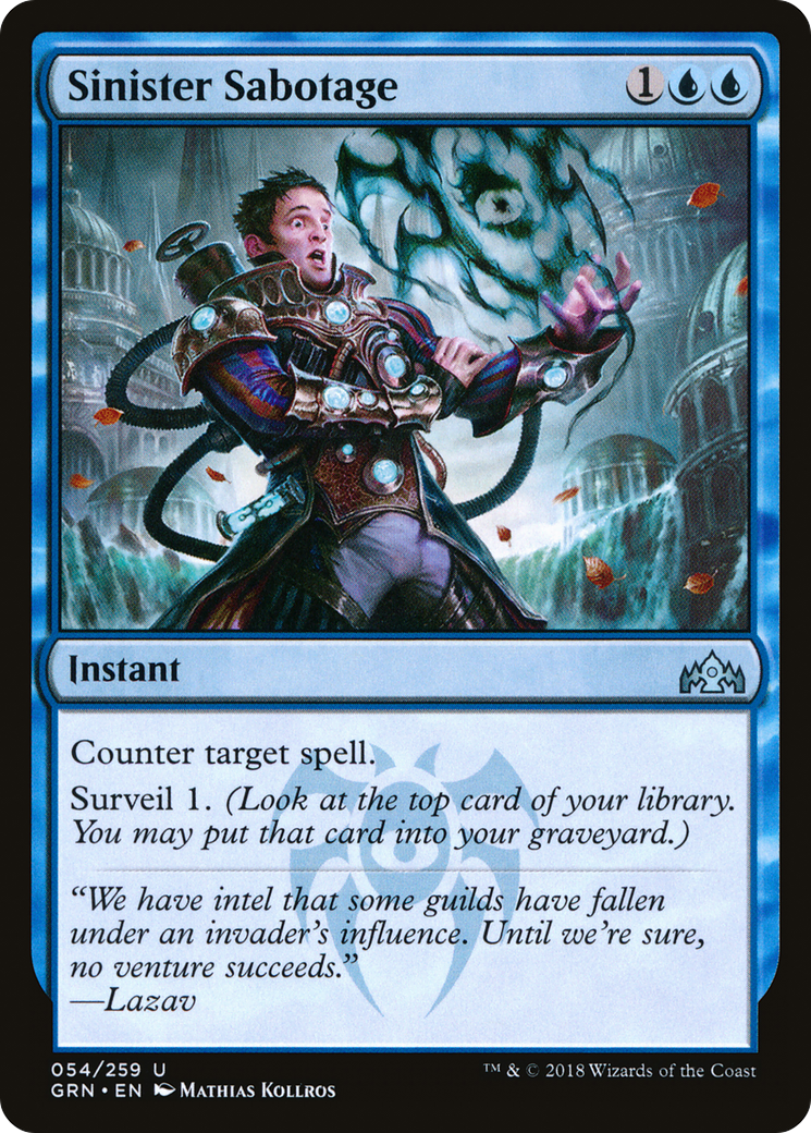 Sinister Sabotage [Guilds of Ravnica] Foil