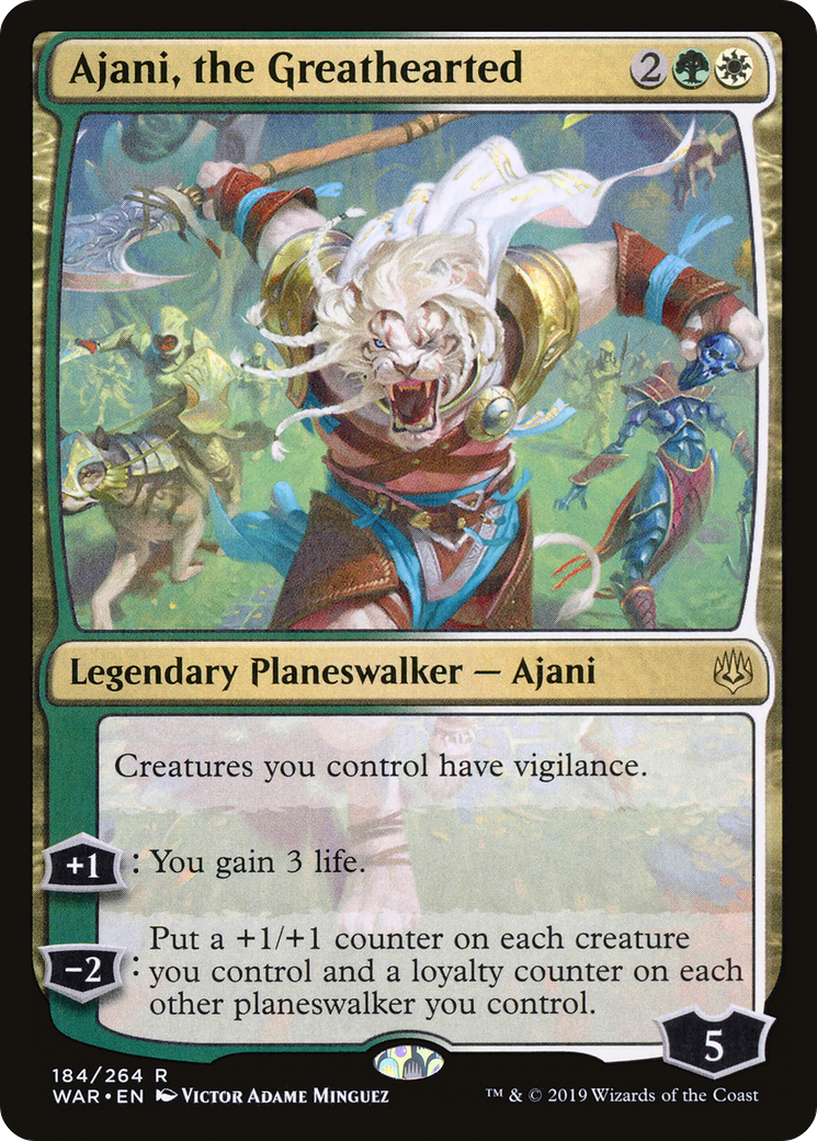 Ajani, the Greathearted [War of the Spark] Foil