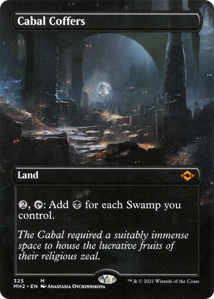 Cabal Coffers (Borderless Alternate Art) [Modern Horizons 2] Foil