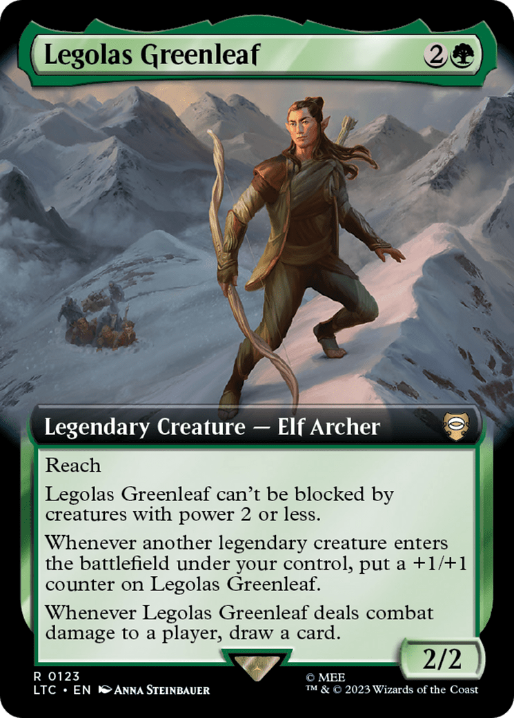 Legolas Greenleaf (123) [Tales of Middle-earth Commander] : (Extended Art) Foil